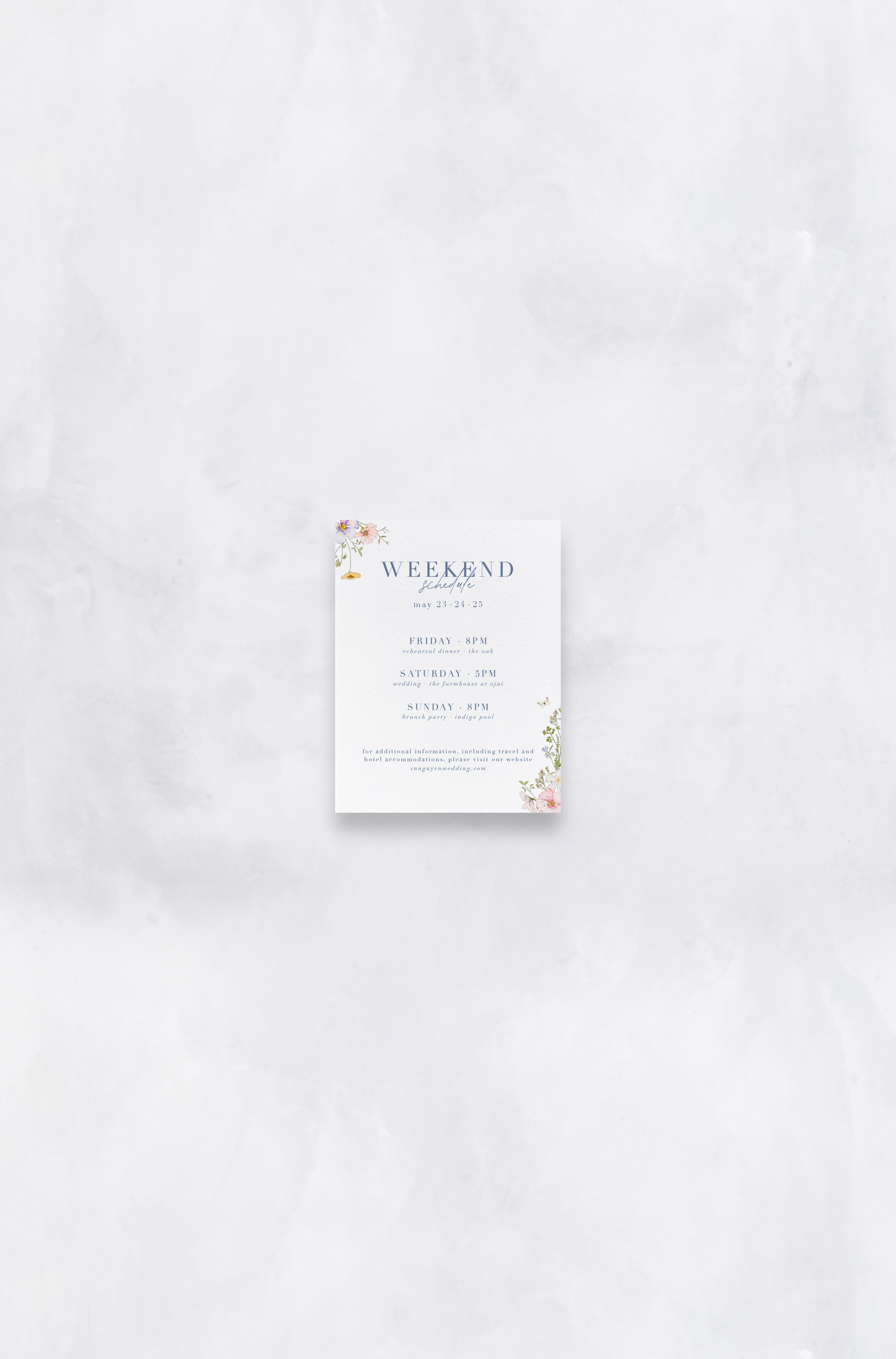 Butterflies and Blooms Garden Details Card