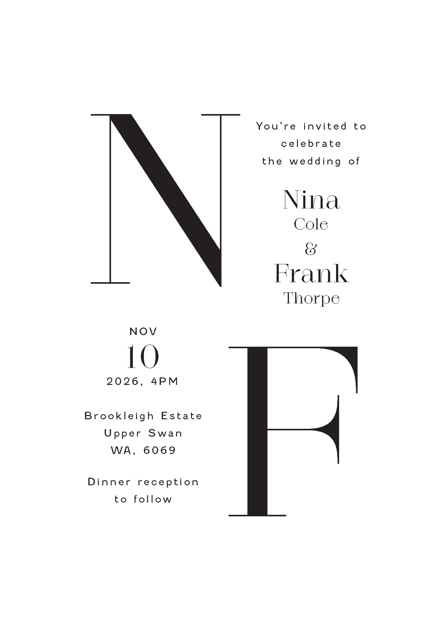 Caramel Wedding Invitations by Inggrid H.