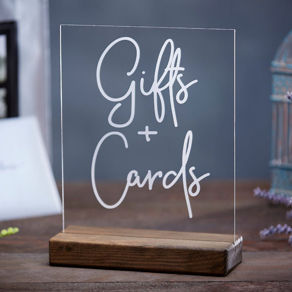 Cards and Gifts Modern Acrylic Sign