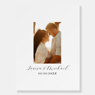 Casual Script Alternative Wedding Guest Book Photo Foam Board