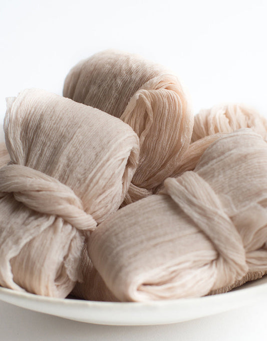 Coquille Crinkle Silk Ribbon