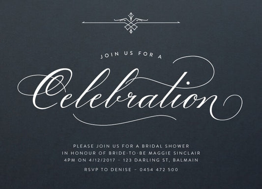 CelebrationBridal Shower Invitation by Fiona B.