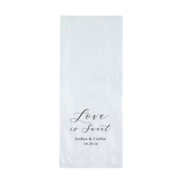 Love is Sweet Personalized Wedding Cellophane Bags