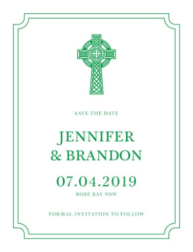 Grá Fíor Save The Date Cards by Inggrid H.