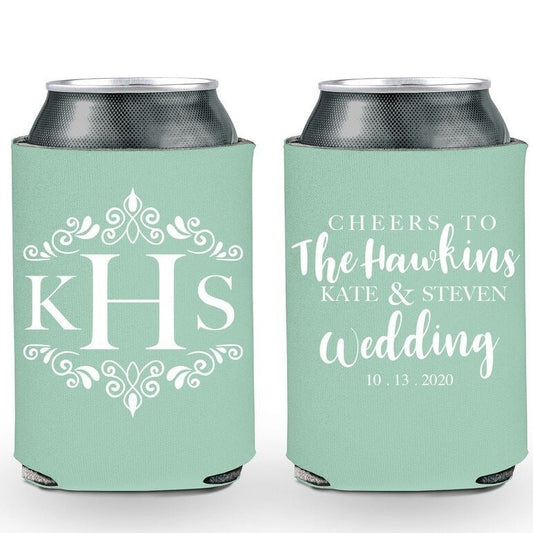 Cheers To Personalized Wedding Can Coolers