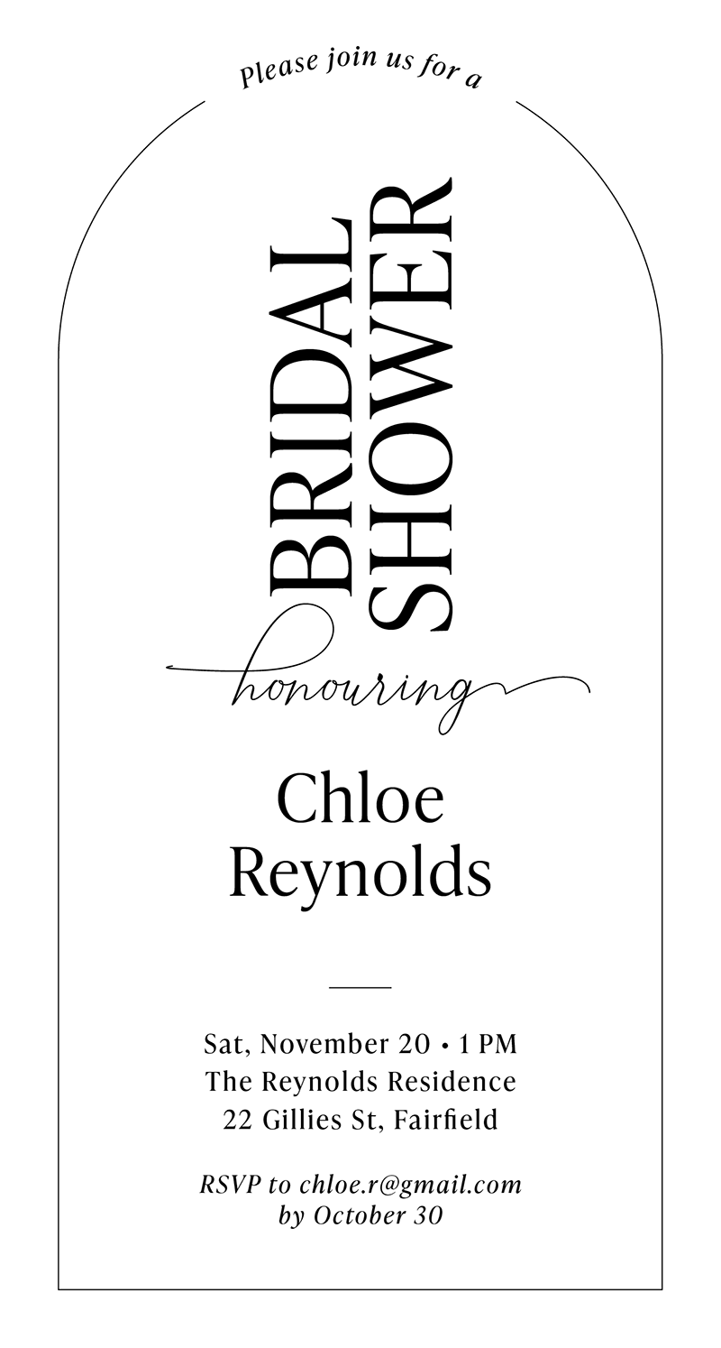 ChloeBridal Shower Invitation by Nicole C.