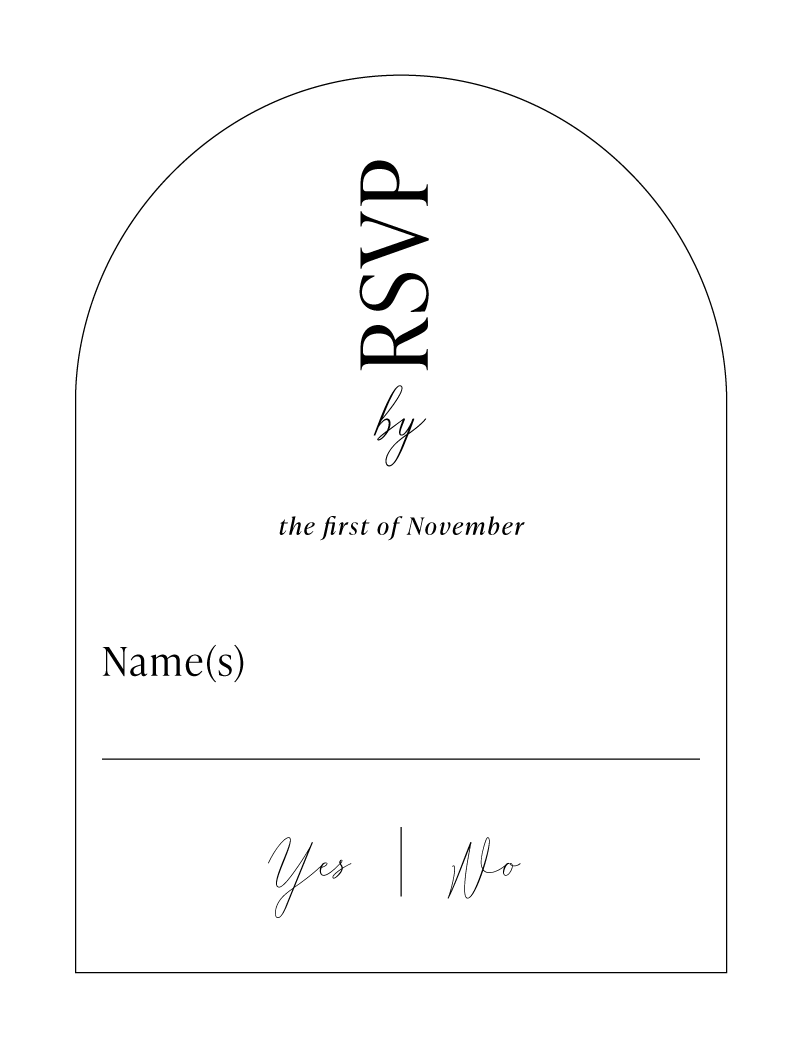 Chloe RSVP Cards by Nicole C.