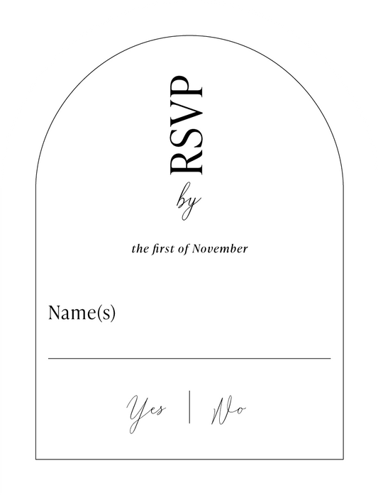 Chloe RSVP Cards by Nicole C.