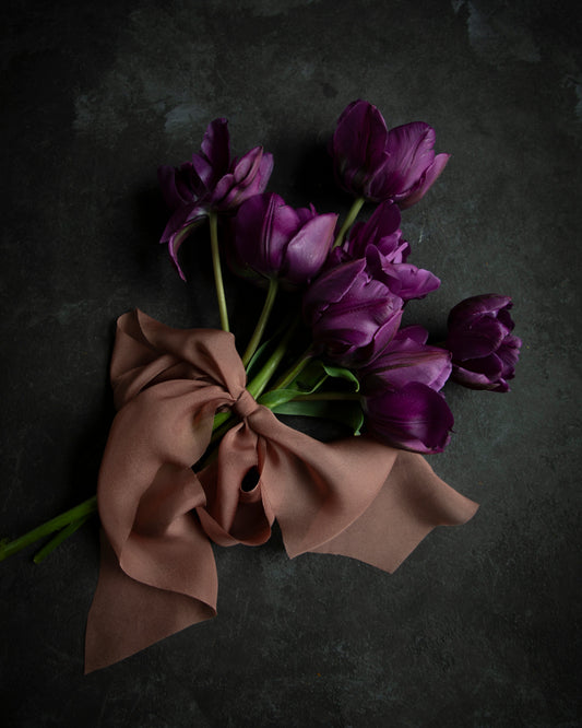 Copper Rose {Sheer} Silk Ribbon
