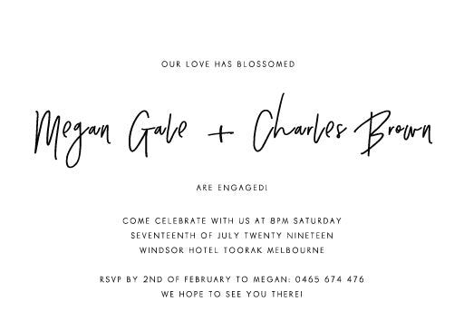 Clair De Lune Engagement Invitations by Stella M.