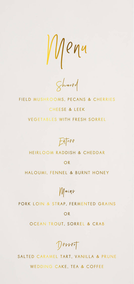 Clair De LuneMenu Cards by Stella M.