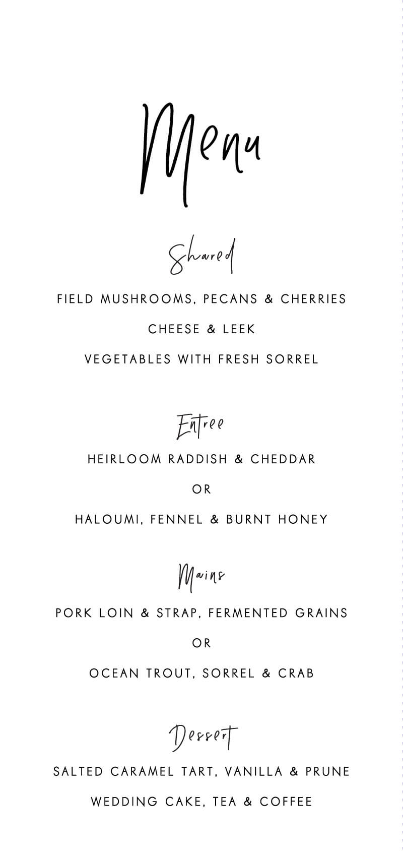 Clair De LuneMenu Cards by Stella M.