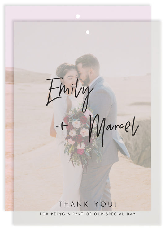 Clair De Lune Thank You Card by Stella M.