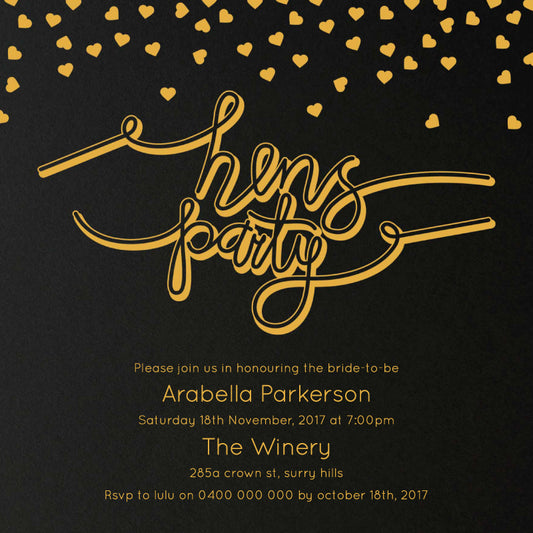 Classic ConfettiBridal Shower Invitation by Erin C.