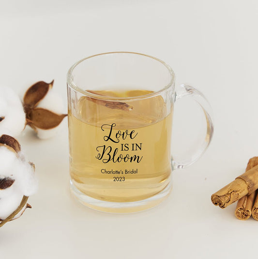 Clear Glass Coffee Mugs - Personalized