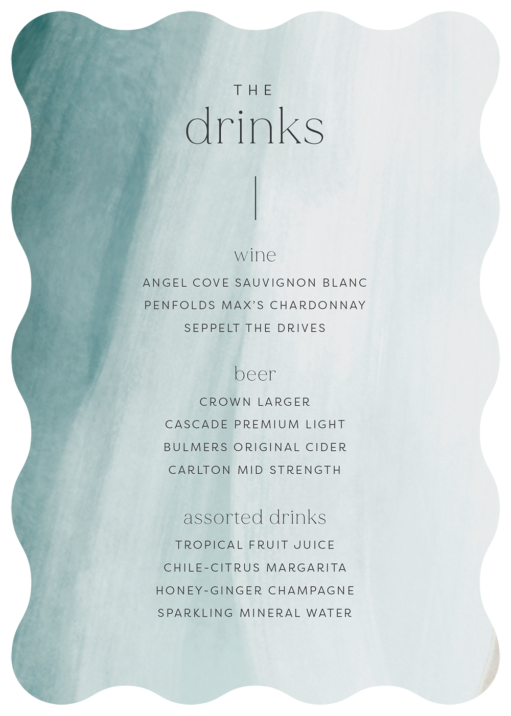 Coastal SeasideMenu Cards by Yunita Y.