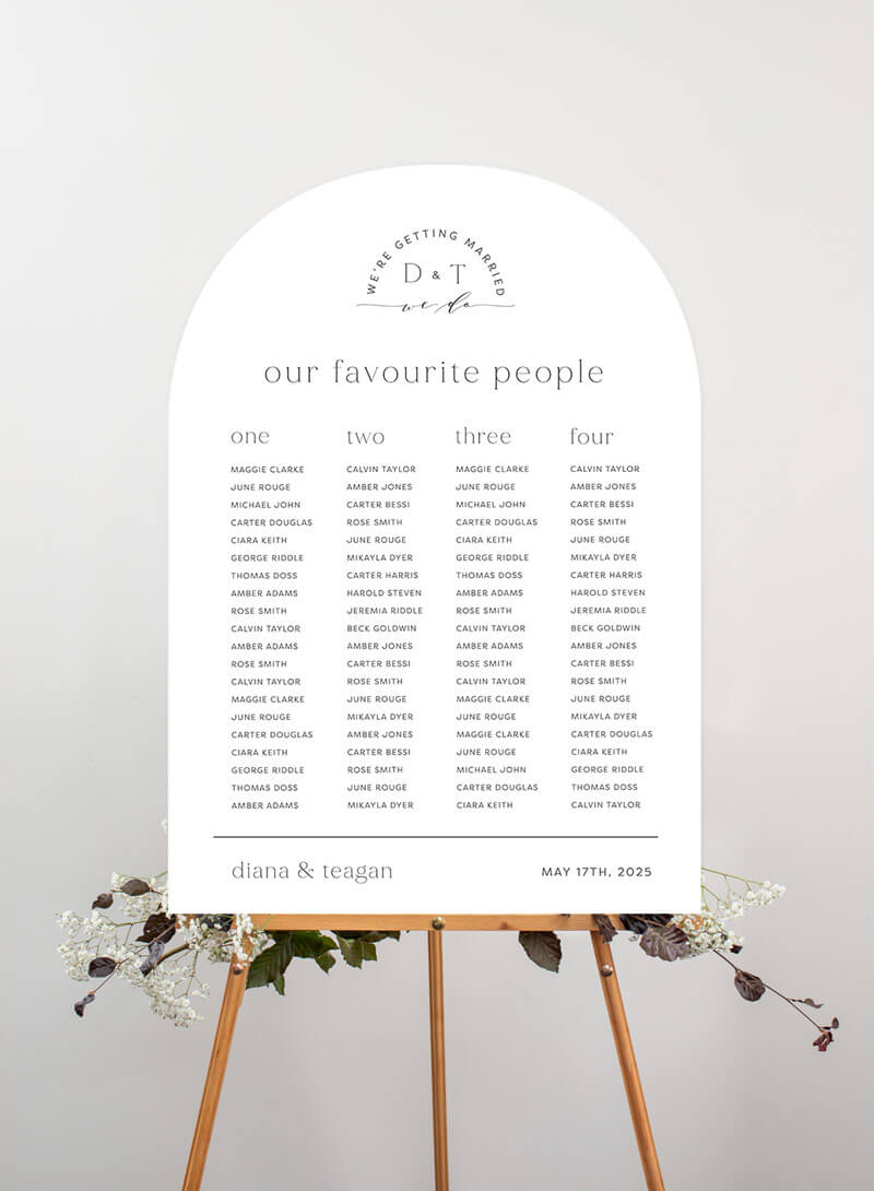 Coastal Seaside Seating Chart by Yunita Y.