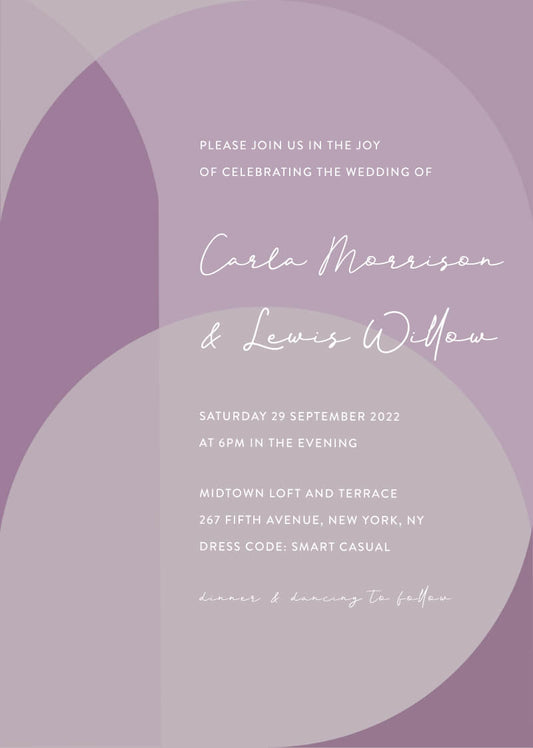 Color Combination Wedding Invitations by Yunita Y.