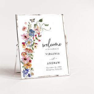 Colorful Welcome Wedding Poster