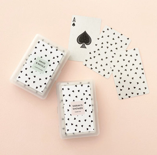 Confetti Hearts Playing Cards