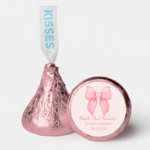 Coquette Aesthetic Cute Pink Bow Personalized Hershey®'s Kisses®
