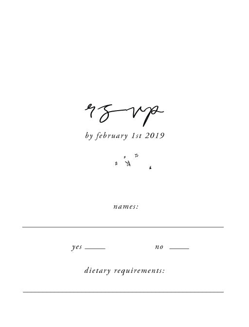 Cosmos RSVP Cards by Joanna H.