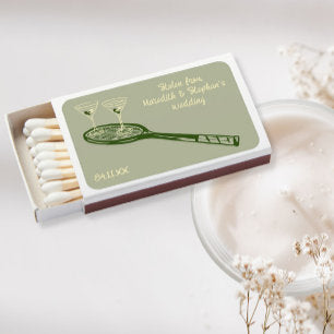 Country club wedding matchboxes