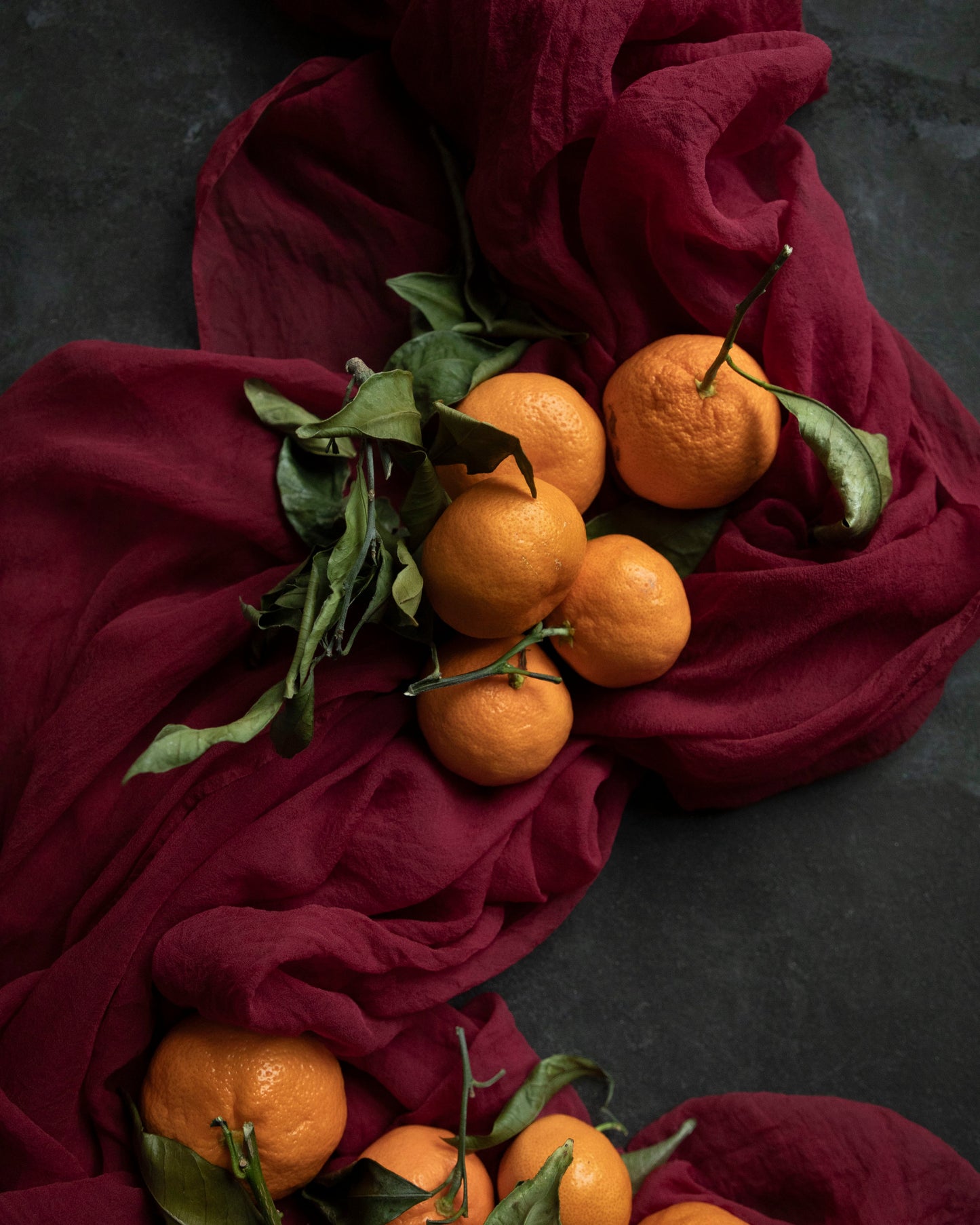 Cranberry {Sheer Silk Runner}