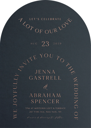 Curve Love Wedding Invitations by Yunita Y.