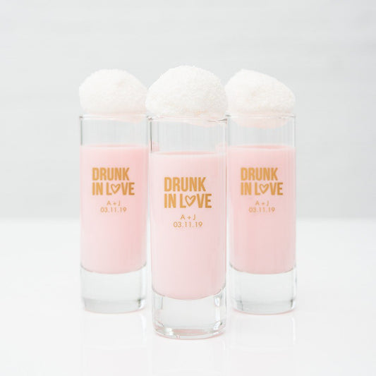 Custom Printed Tall Shot Glass Wedding Favor