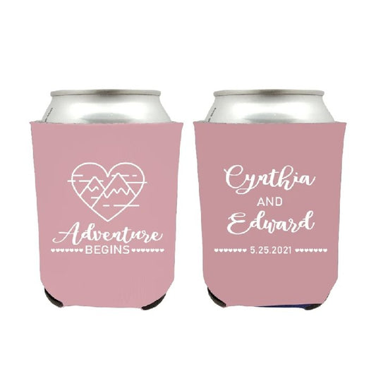 Custom Wedding Beer Can Huggers