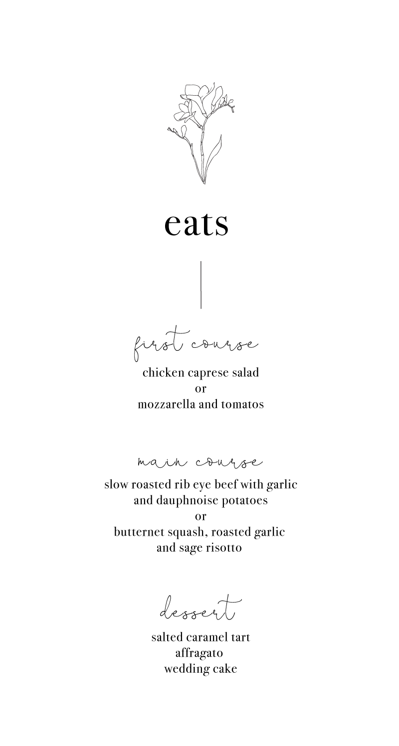 Dainty FlowerMenu Cards by Lauren D.