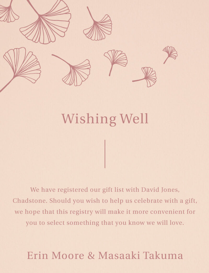 Dancing Ginkgo Wishing Well by Nicole C.