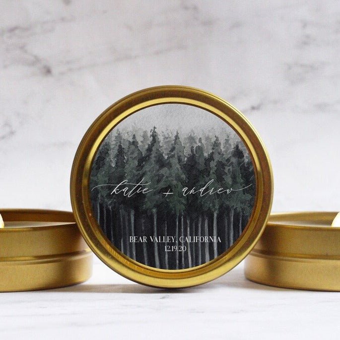 Dark Wood Candle