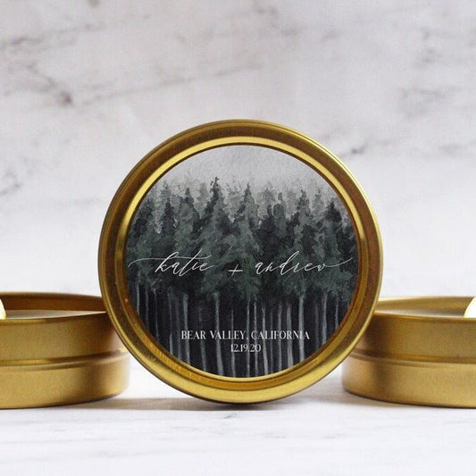 Dark Wood Candle