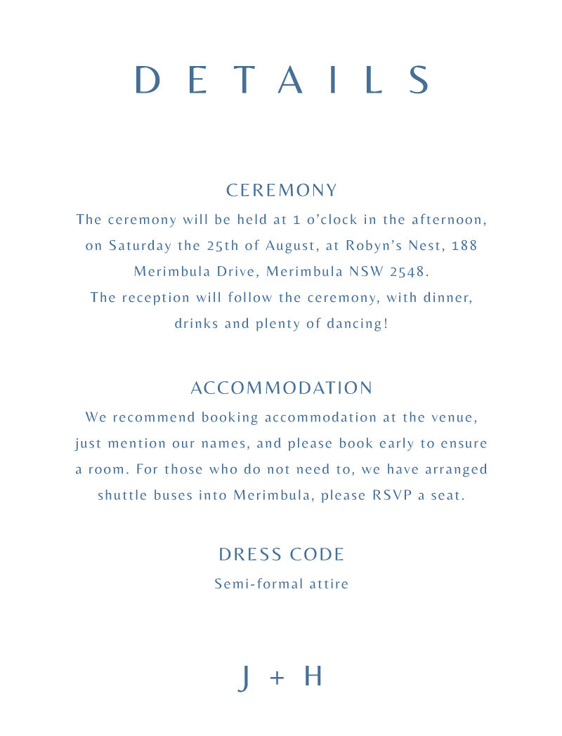 Deep Blue Information Card by Nicole C.