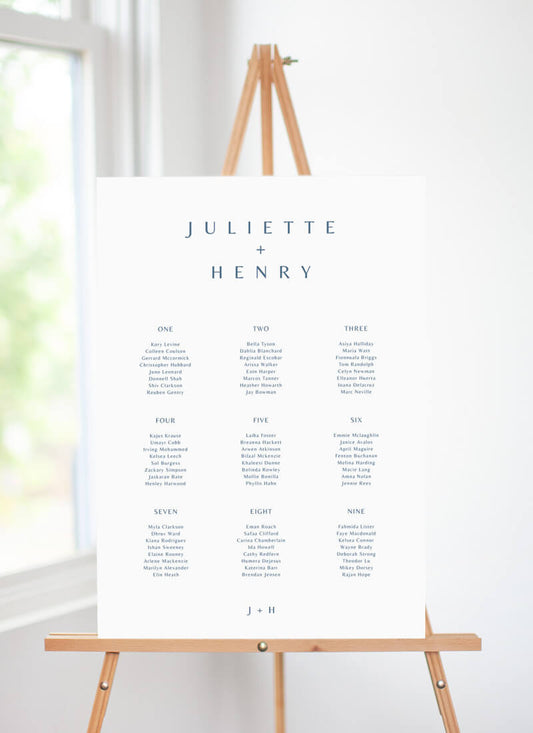 Deep Blue Seating Chart by Nicole C.