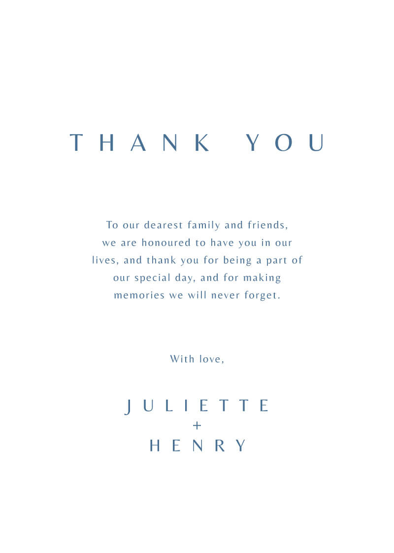 Deep Blue Thank You Card by Nicole C.
