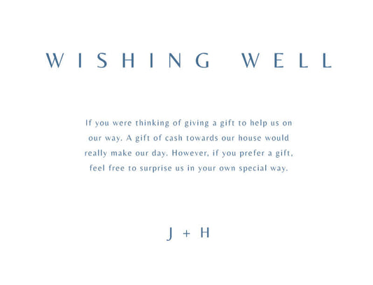 Deep Blue Wishing Well by Nicole C.