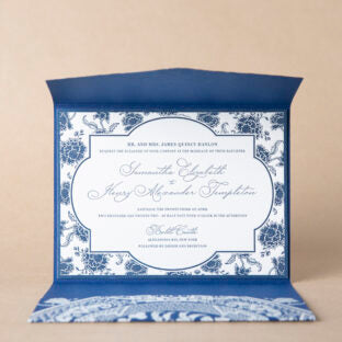 Delft Wedding Invitation Suite