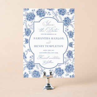 Delft save the date Wedding Invitation Suite