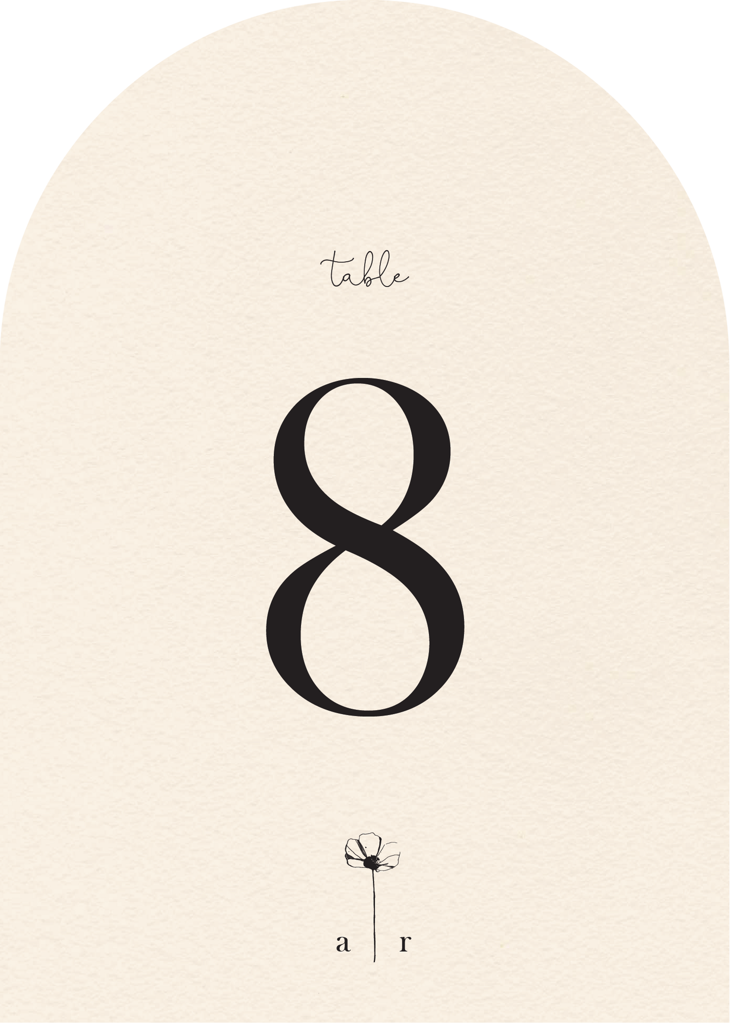 Delicate PoppyTable Number by Lauren D.