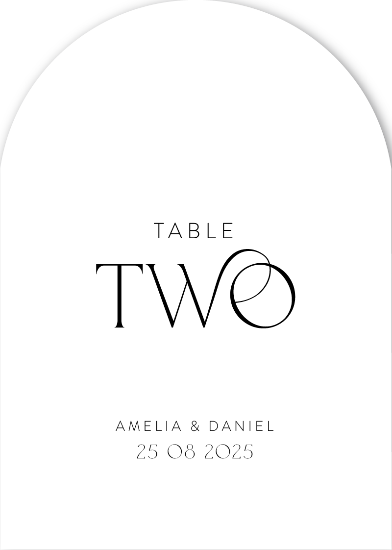 Delicate LuxeTable Number by Erningdyah R.