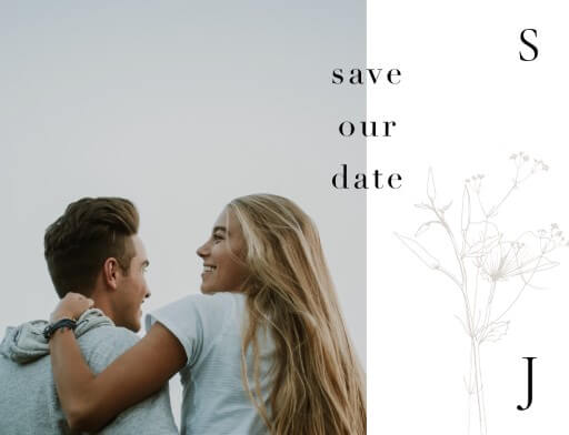 Delilah Postcard Save The Date Cards by Shab M.
