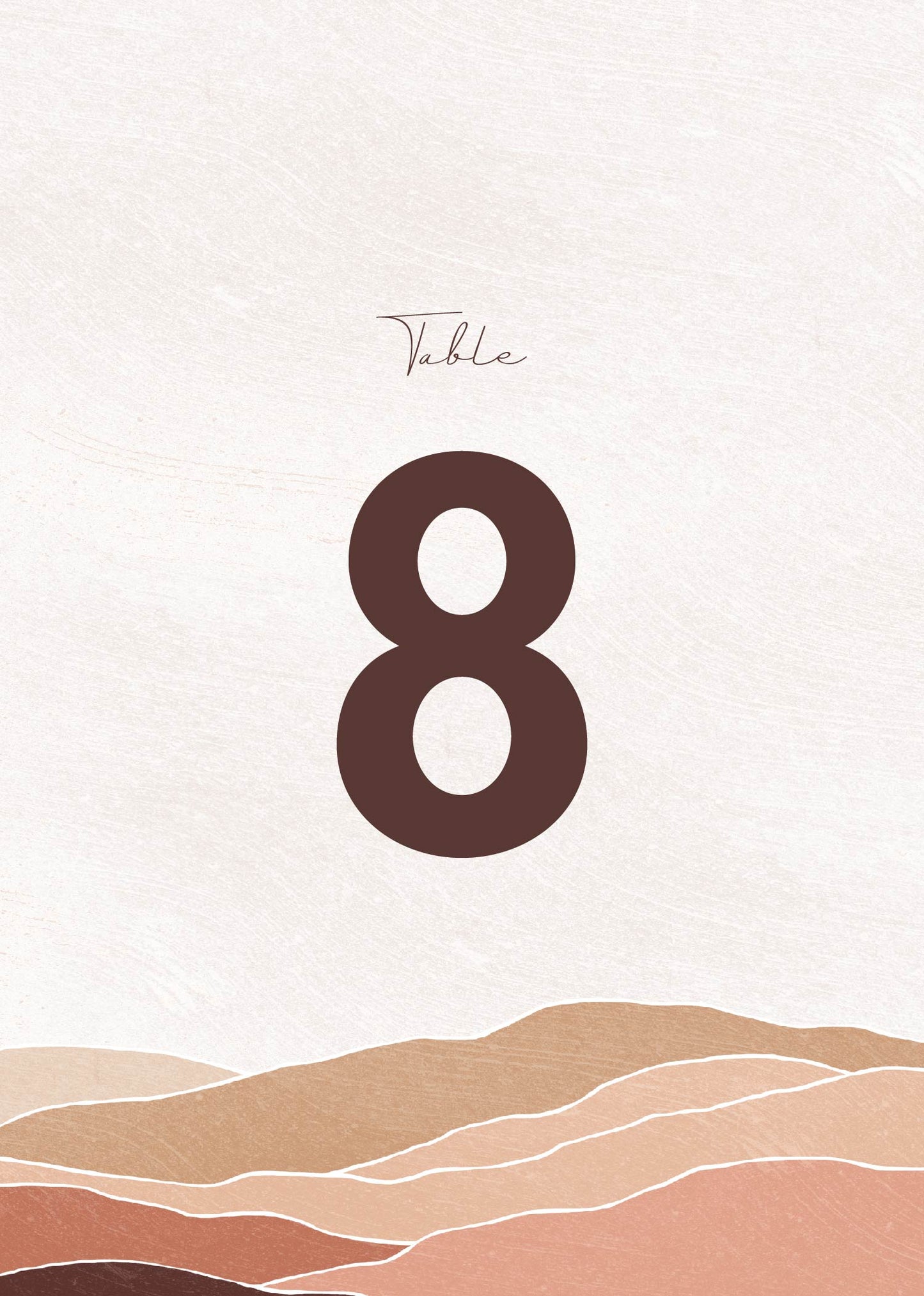 Desert DaydreamTable Number by Joy
