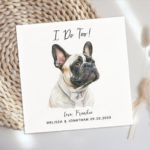 Dog Wedding Cocktail Napkins