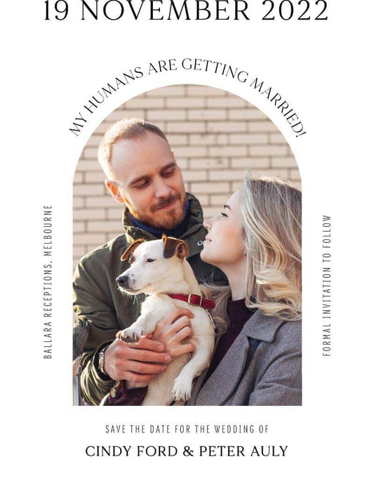 Dog Lovers Save The Date Cards by Yunita Y.