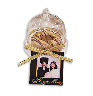 Chocolate Donuts In Mini Stand With Personalized Tag