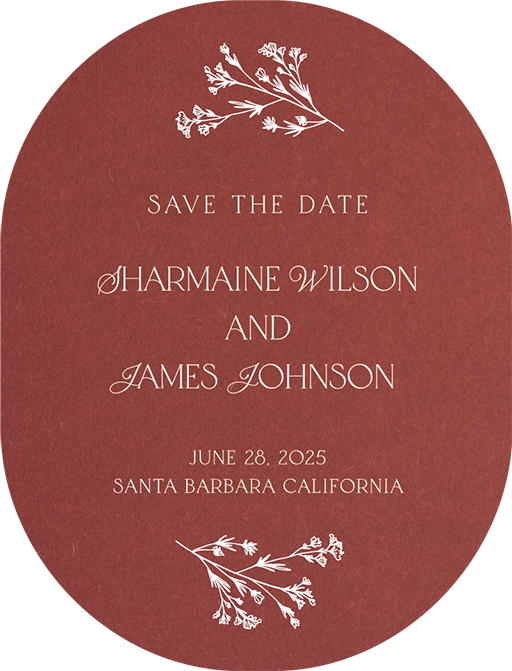 Simply Botanical Save The Date Cards by Ramoncita R.