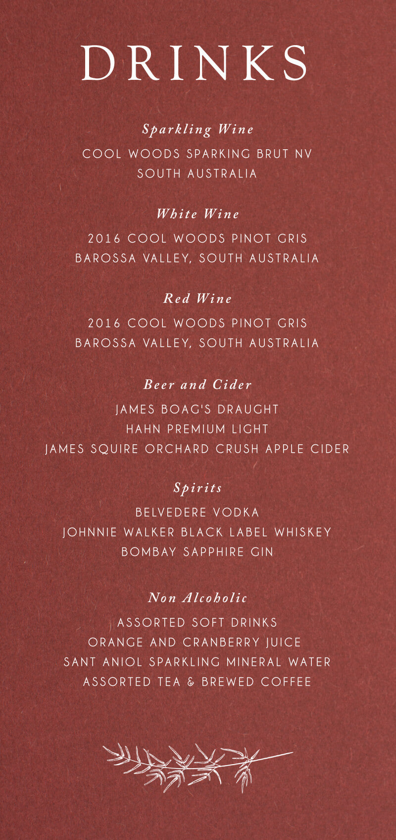 Winter FireMenu Cards by Jamie L.